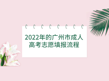广州市成人高考填报流程