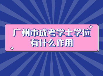 广州市成考学士学位