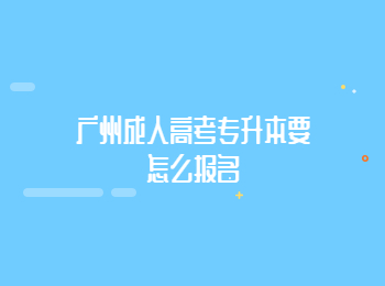 广州成人高考专升本