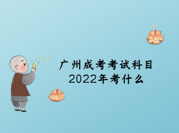 广州成考考试科目2022年